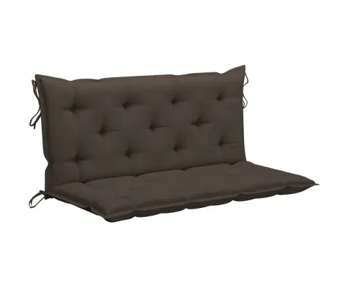 Šūpuļsols Ar Pelēkbrūniem Spilveniem, 170 Cm, Masīvs Tīkkoks Vidaxl