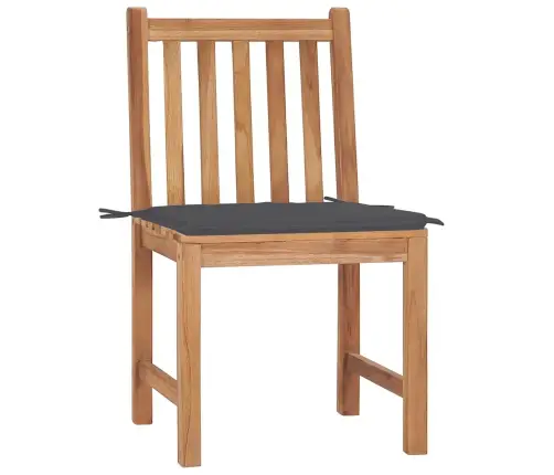 Dārza Krēsli Ar Matračiem, 2 Gab., Masīvs Tīkkoks Vidaxl