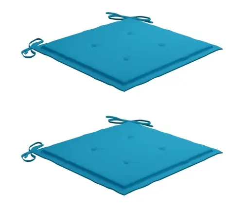 Dārza Krēsli Ar Matračiem, 2 Gab., Masīvs Tīkkoks Vidaxl