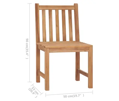 Dārza Krēsli Ar Matračiem, 2 Gab., Masīvs Tīkkoks Vidaxl