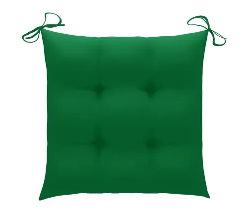 Sodo Kėdės Su Pagalvėlėmis, 2Vnt., Tikmedžio Medienos Masyvas