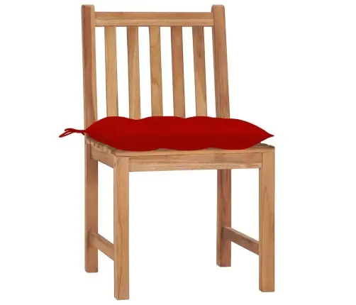 Dārza Krēsli Ar Matračiem, 2 Gab., Masīvs Tīkkoks Vidaxl