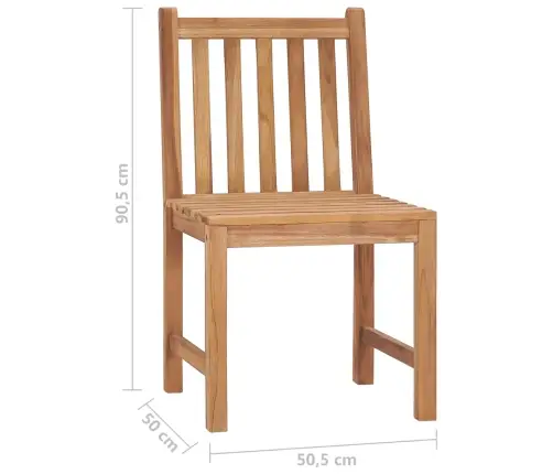 Dārza Krēsli Ar Matračiem, 2 Gab., Masīvs Tīkkoks Vidaxl