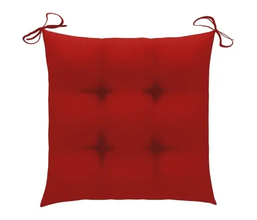 Dārza Krēsli Ar Matračiem, 2 Gab., Masīvs Tīkkoks Vidaxl