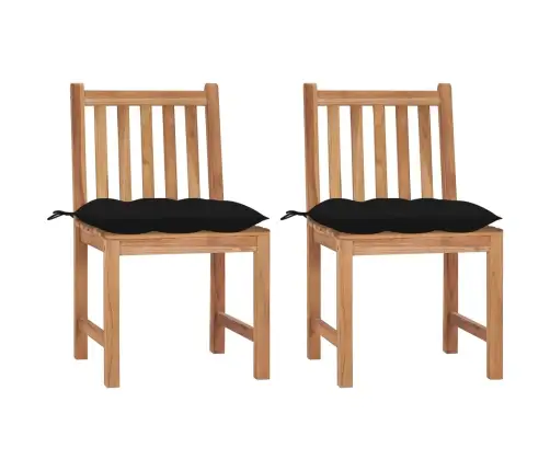 Dārza Krēsli Ar Matračiem, 2 Gab., Masīvs Tīkkoks Vidaxl