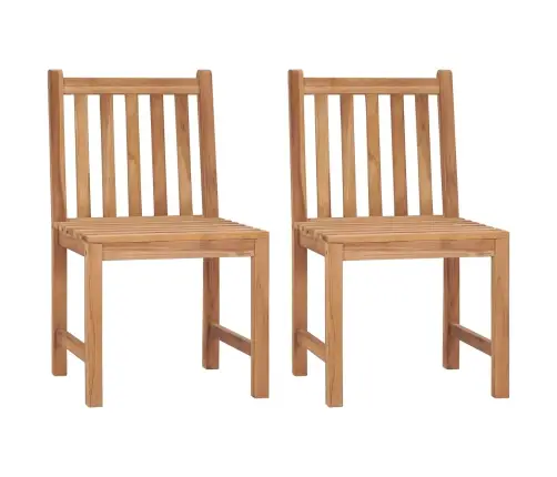 Dārza Krēsli Ar Matračiem, 2 Gab., Masīvs Tīkkoks Vidaxl