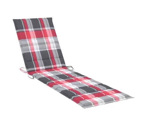 Sauļošanās Zvilnis, Matracis Ar Četrstūriem, Masīvs Tīkkoks Vidaxl