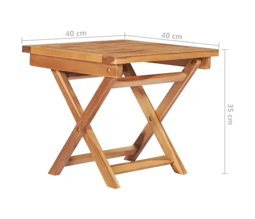 Sauļošanās Zvilnis Ar Galdiņu Un Matraci, Masīvs Tīkkoks Vidaxl