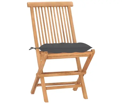 3-Daļīgs Dārza Mēbeļu Komplekts, Saliekams, Masīvs Tīkkoks Vidaxl