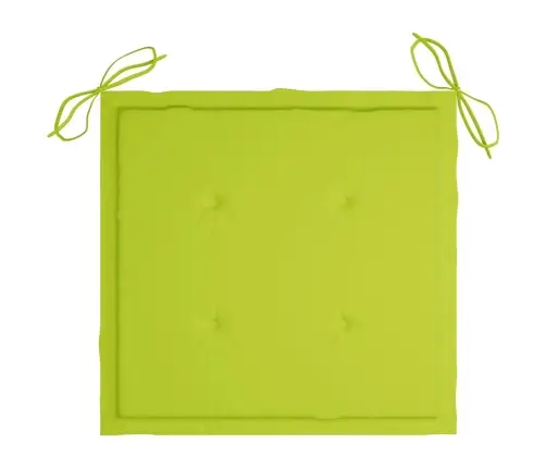 3-Osaline Kokkupandav Aiamööblikomplekt Patjadega, Tiikpuu