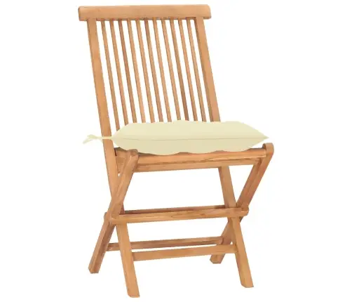 3-Daļīgs Dārza Mēbeļu Komplekts, Saliekams, Masīvs Tīkkoks Vidaxl