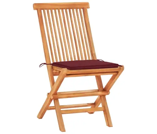 3-Daļīgs Bistro Mēbeļu Komplekts Ar Matračiem, Masīvs Tīkkoks Vidaxl