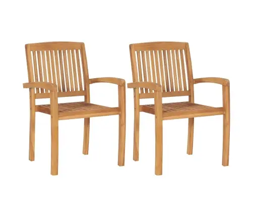 Dārza Krēsli, 2 Gab., Matrači Ar Četrstūriem, Masīvs Tīkkoks Vidaxl