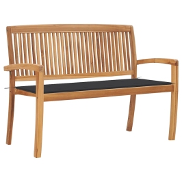 Dārza Sols Ar Matraci, 128,5 Cm, Masīvs Tīkkoks Vidaxl