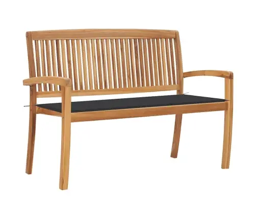 Dārza Sols Ar Matraci, 128,5 Cm, Masīvs Tīkkoks Vidaxl