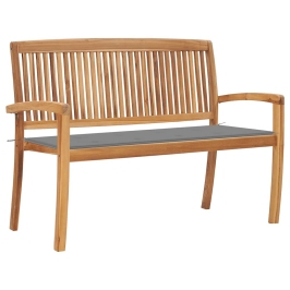 Dārza Sols Ar Matraci, 128,5 Cm, Masīvs Tīkkoks Vidaxl