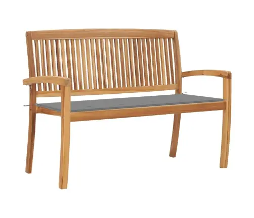 Sudedamas Sodo Suoliukas Su Pagalvėle, 128,5cm Tikmedis