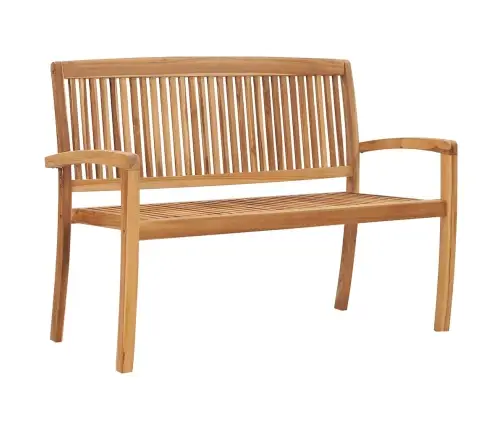 Dārza Sols Ar Matraci, 128,5 Cm, Masīvs Tīkkoks Vidaxl