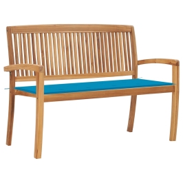 Dārza Sols Ar Matraci, 128,5 Cm, Masīvs Tīkkoks Vidaxl