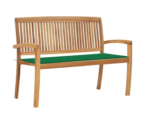 Dārza Sols Ar Matraci, 128,5 Cm, Masīvs Tīkkoks Vidaxl