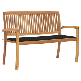 Dārza Sols Ar Matraci, 128,5 Cm, Masīvs Tīkkoks Vidaxl