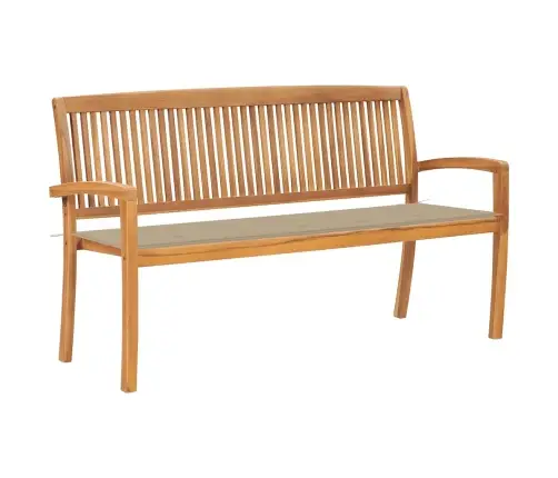 Dārza Sols Ar Matraci, 159 Cm, Masīvs Tīkkoks Vidaxl Dārza Sols Ar Matraci, 159 Cm, Masīvs Tīkkoks Vidaxl