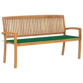 Dārza Sols Ar Matraci, 159 Cm, Masīvs Tīkkoks Vidaxl
