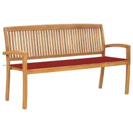 Dārza Sols Ar Matraci, 159 Cm, Masīvs Tīkkoks Vidaxl