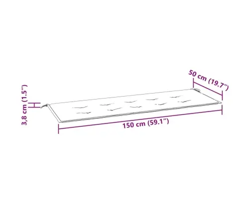 Sudedamas Sodo Suoliukas Su Pagalvėle, 159 cm Tikmedis