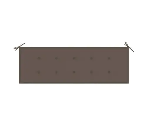 Dārza Sols Ar Matraci, 159 Cm, Masīvs Tīkkoks Vidaxl