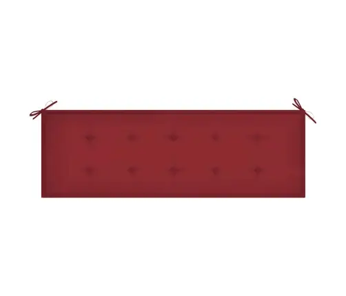 Dārza Sols Ar Matraci, 159 Cm, Masīvs Tīkkoks Vidaxl