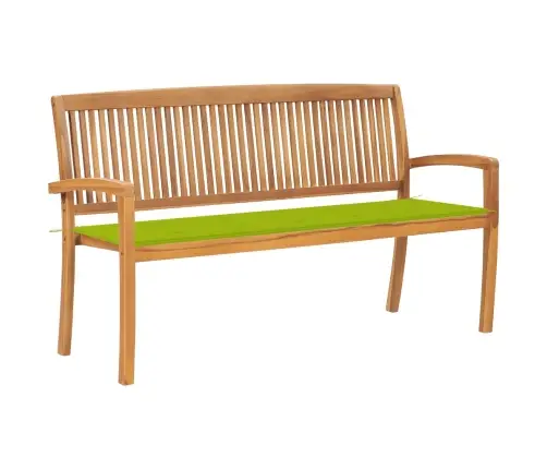 Dārza Sols Ar Matraci, 159 Cm, Masīvs Tīkkoks Vidaxl