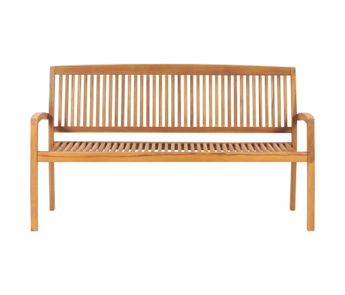 Dārza Sols Ar Matraci, 159 Cm, Masīvs Tīkkoks Vidaxl