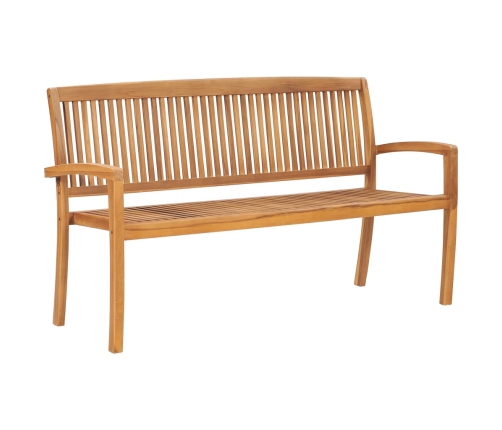Dārza Sols Ar Matraci, 159 Cm, Masīvs Tīkkoks Vidaxl