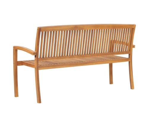 Dārza Sols Ar Matraci, 159 Cm, Masīvs Tīkkoks Vidaxl