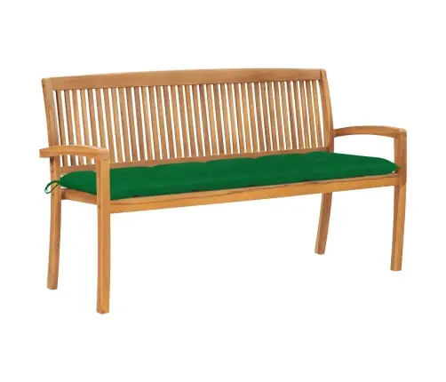 Sudedamas Sodo Suoliukas Su Pagalvėle, 159 cm Tikmedis