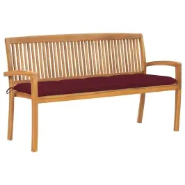 Dārza Sols Ar Matraci, 159 Cm, Masīvs Tīkkoks Vidaxl