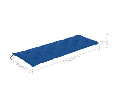 Sudedamas Sodo Suoliukas Su Pagalvėle, 159 cm Tikmedis