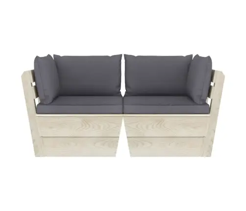 2-Osaline Kaubaalustest Diivan Patjadega Kuusepuit