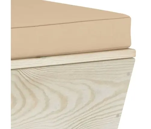 2-Vietīgs Dārza Palešu Dīvāns Ar Matračiem, Egles Koks Vidaxl