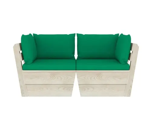 2-Osaline Kaubaalustest Diivan Patjadega Kuusepuit