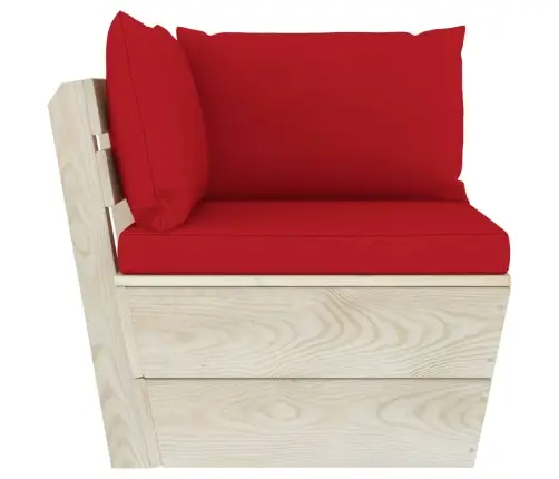 Dvivietė Sodo Sofa Iš Palečių Su Pagalvėlėmis, Eglės Mediena