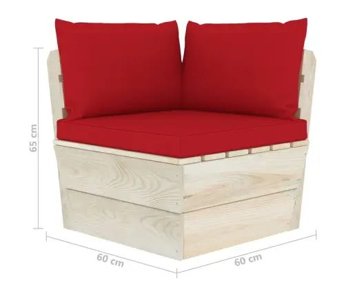 Dvivietė Sodo Sofa Iš Palečių Su Pagalvėlėmis, Eglės Mediena