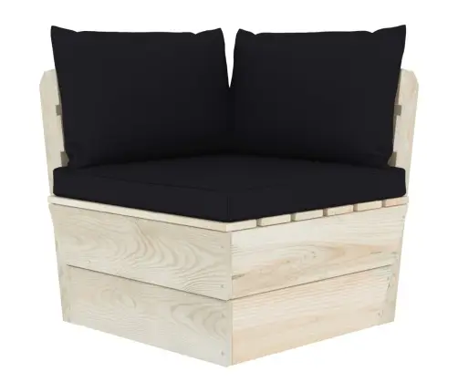 Dvivietė Sodo Sofa Iš Palečių Su Pagalvėlėmis, Eglės Mediena