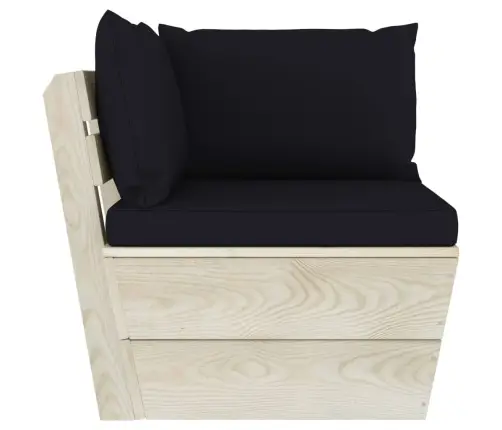 Dvivietė Sodo Sofa Iš Palečių Su Pagalvėlėmis, Eglės Mediena