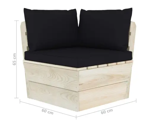 Dvivietė Sodo Sofa Iš Palečių Su Pagalvėlėmis, Eglės Mediena