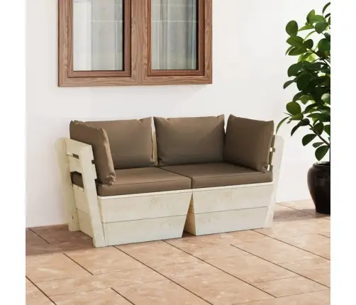 2-Osaline Kaubaalustest Diivan Patjadega Kuusepuit