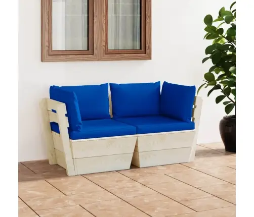 2-Osaline Kaubaalustest Diivan Patjadega Kuusepuit