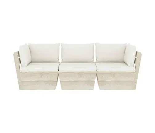 3-Osaline Kaubaalustest Diivan Patjadega Kuusepuit