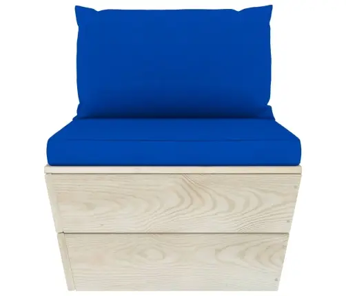 Trivietė Sodo Sofa Iš Palečių Su Pagalvėlėmis, Eglės Mediena